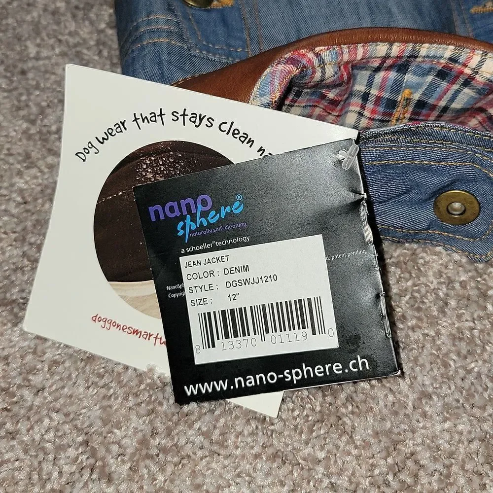 The Dog Gone Smart Wear NanoSphere Adjustable Pet Dog Puppy Jean Jacket 12